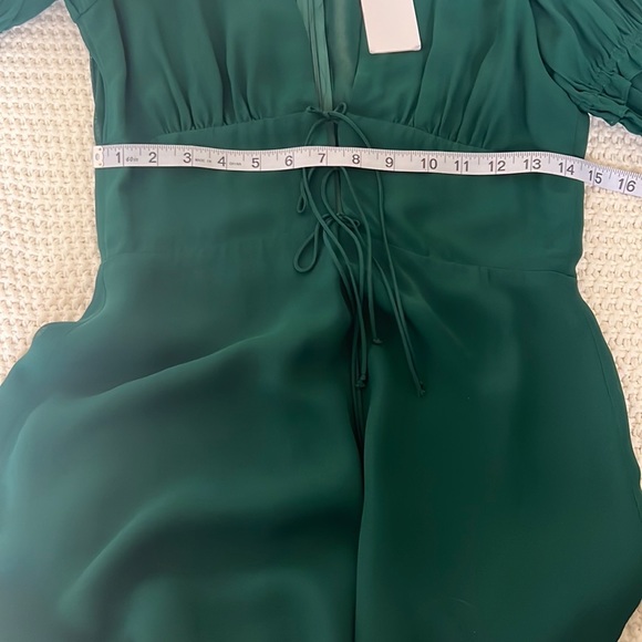 NWT Reformation Laurelei Emerald Mini Dress - Picture 12 of 13